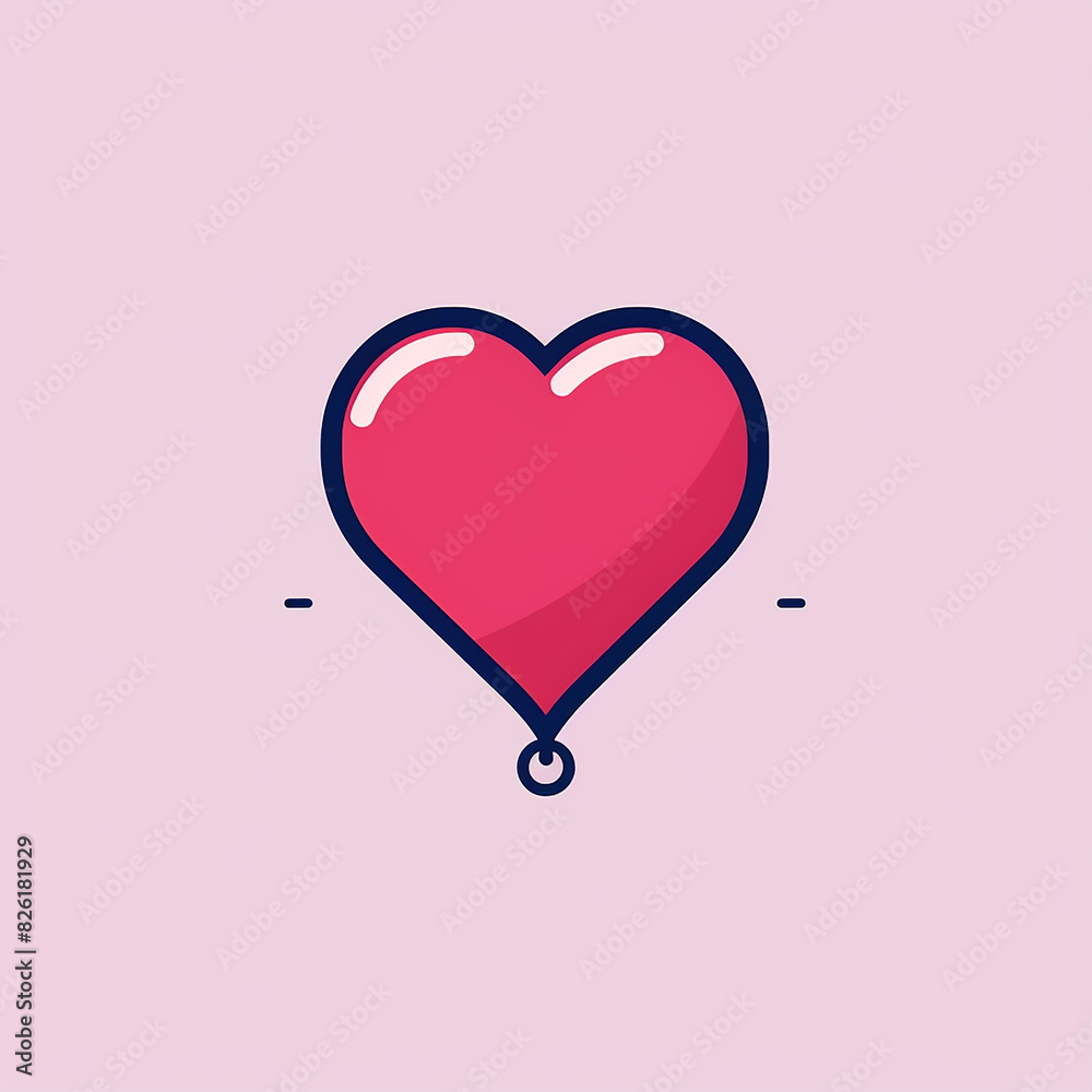Heart_Balloon_Modern_Line_Icon_Vector_Line