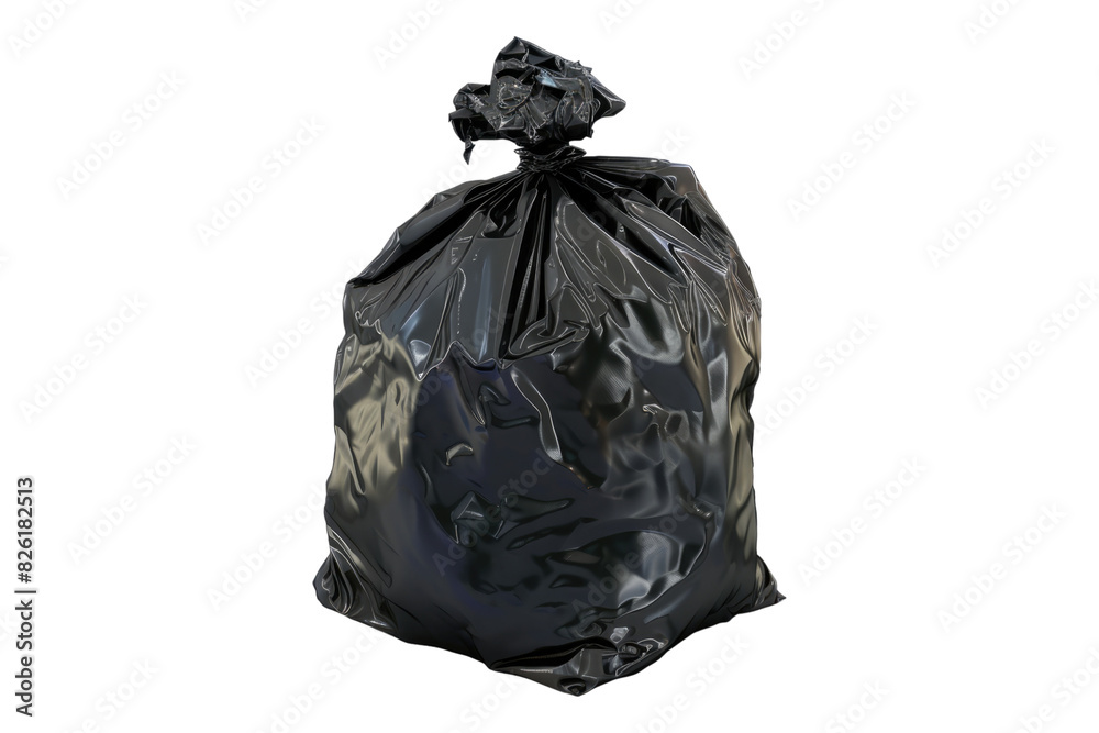 Garbage bag isolated on white background
