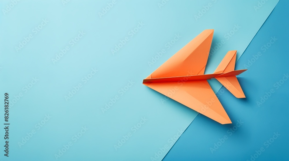 National Paper Airplane Day background concept with copy space National Paper Airplane Day background concept with copy space