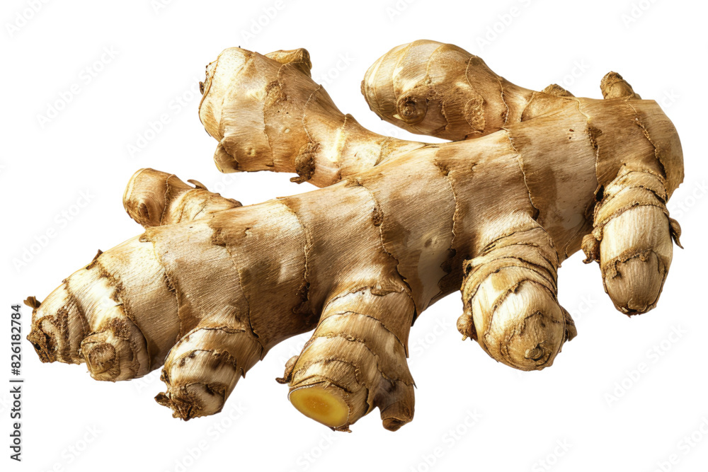 Ginger root isolated on white background Ginger root isolated on white background
