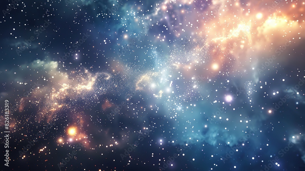 Fototapeta premium Realastic photo galaxy star bright atmosphere