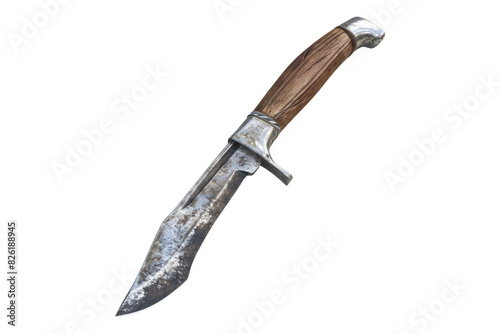 Hunting knife isolated on white background