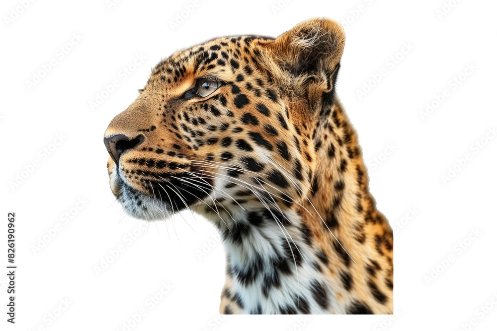 Leopard isolated on white background Leopard isolated on white background