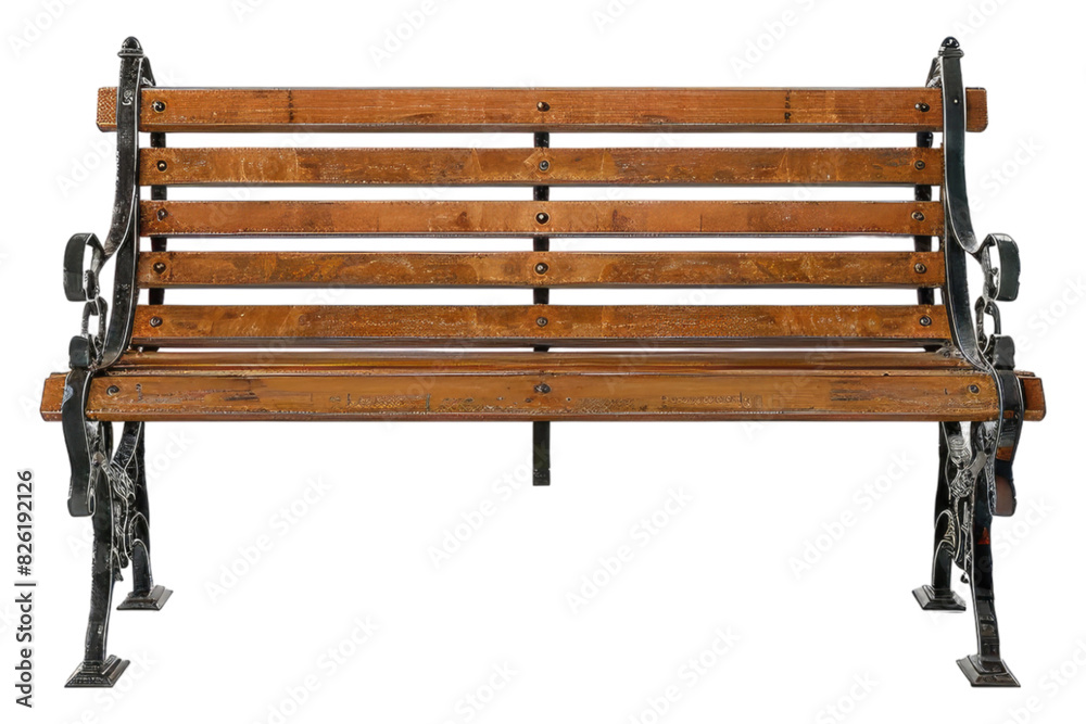 Outdoor waiting bench isolated on white background Outdoor waiting bench isolated on white background
