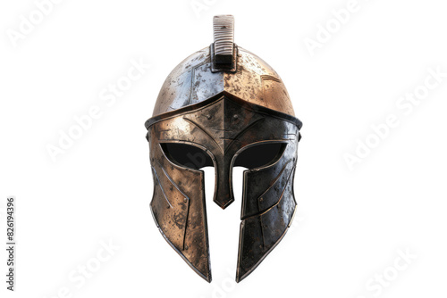 Spartan helmet isolated on white background