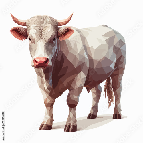 beef cattle to be sacrificed or qurban on Eid al Adha Mubarak illustration