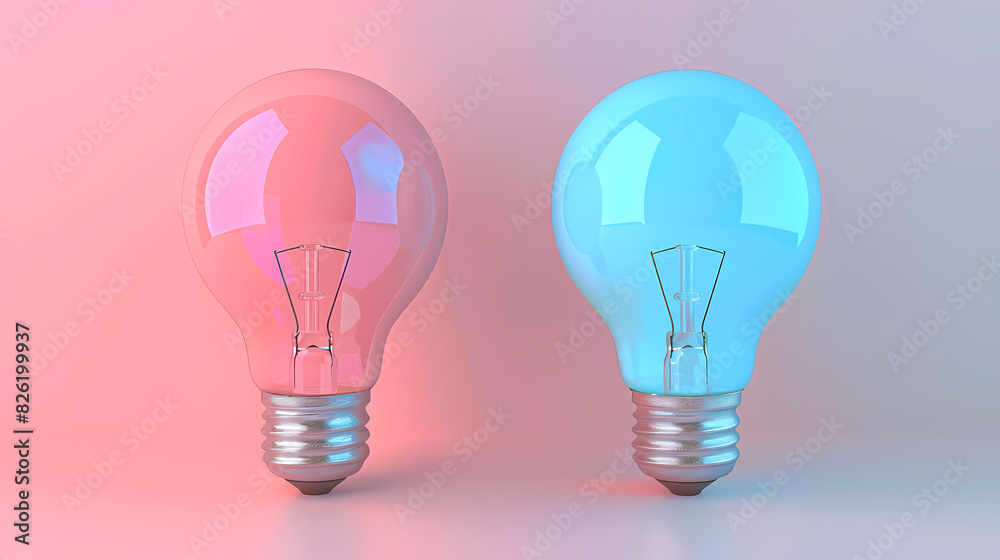 Light bulb, innovation creative concept