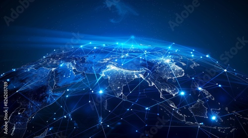 Illuminated Global Network and Data Streams