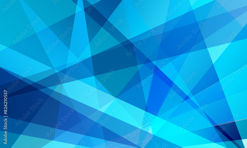 Fototapeta premium abstract blue fractal triangle geometric background