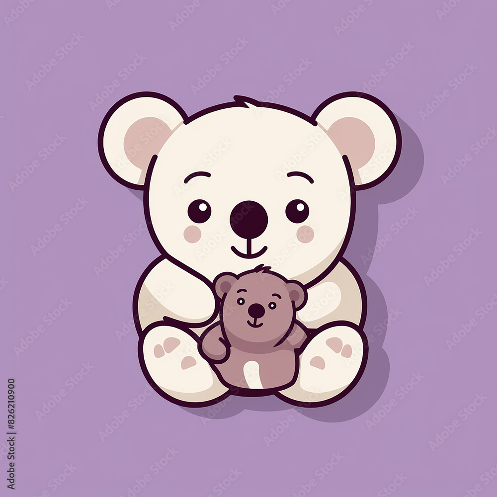 Cuddly_Koala_Koala_hugging_a_teddy_bear_Modern_Line Cuddly_Koala_Koala_hugging_a_teddy_bear_Modern_Line