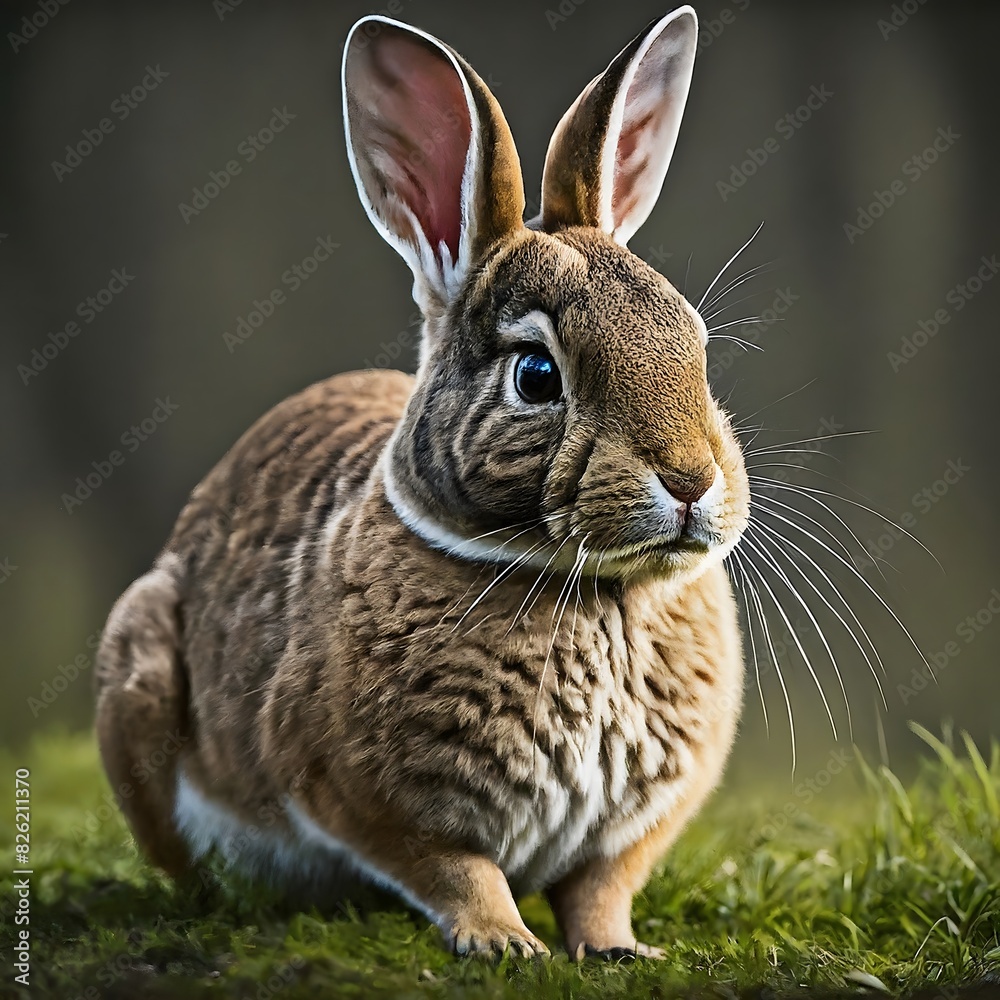 Cute Rabbit Adorable Pet Bunny in Natural Habitat Cute Rabbit Adorable Pet Bunny in Natural Habitat