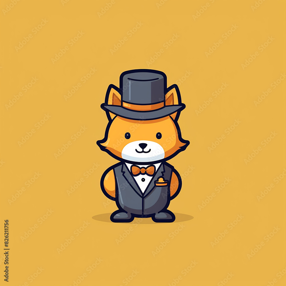 Dandy_Dormouse_Dormouse_in_a_dapper_hat_Modern_Line Dandy_Dormouse_Dormouse_in_a_dapper_hat_Modern_Line