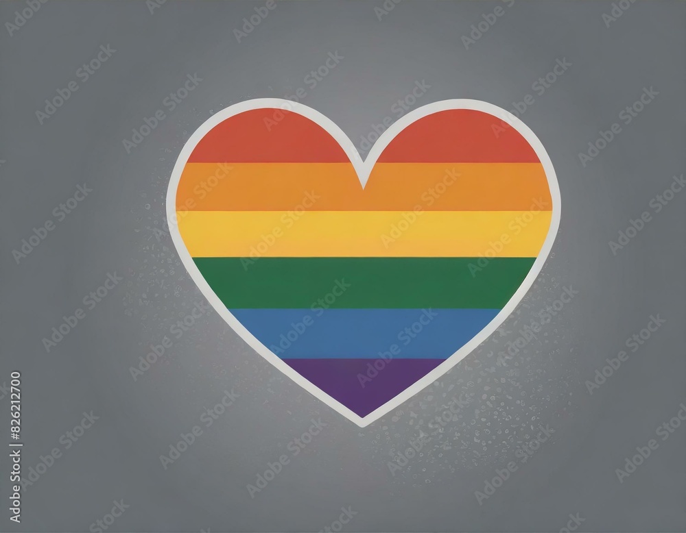 heart lgbt flag vector image on gray background, queer pride month, wallpaper logo gay heart heart lgbt flag vector image on gray background, queer pride month, wallpaper logo gay heart