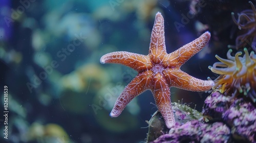 A starfish regenerating a limb. 