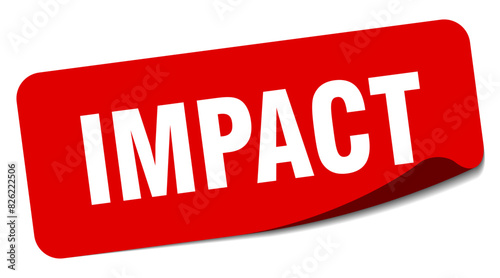 impact sticker. impact label