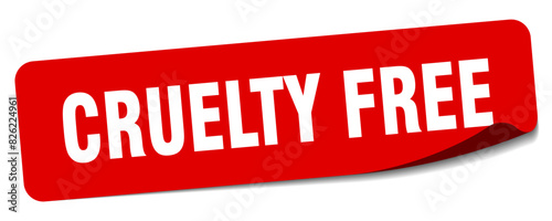 cruelty free sticker. cruelty free label