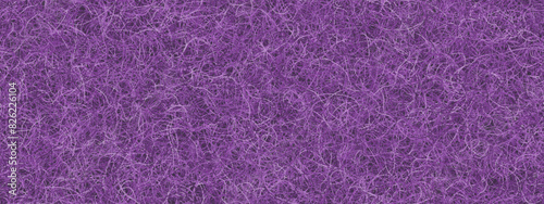 Purple cozy rug made from felted wool in a seamless pattern. Soft bright felt carpet. Abstract vector pixelated backgrounds with hairball texture.