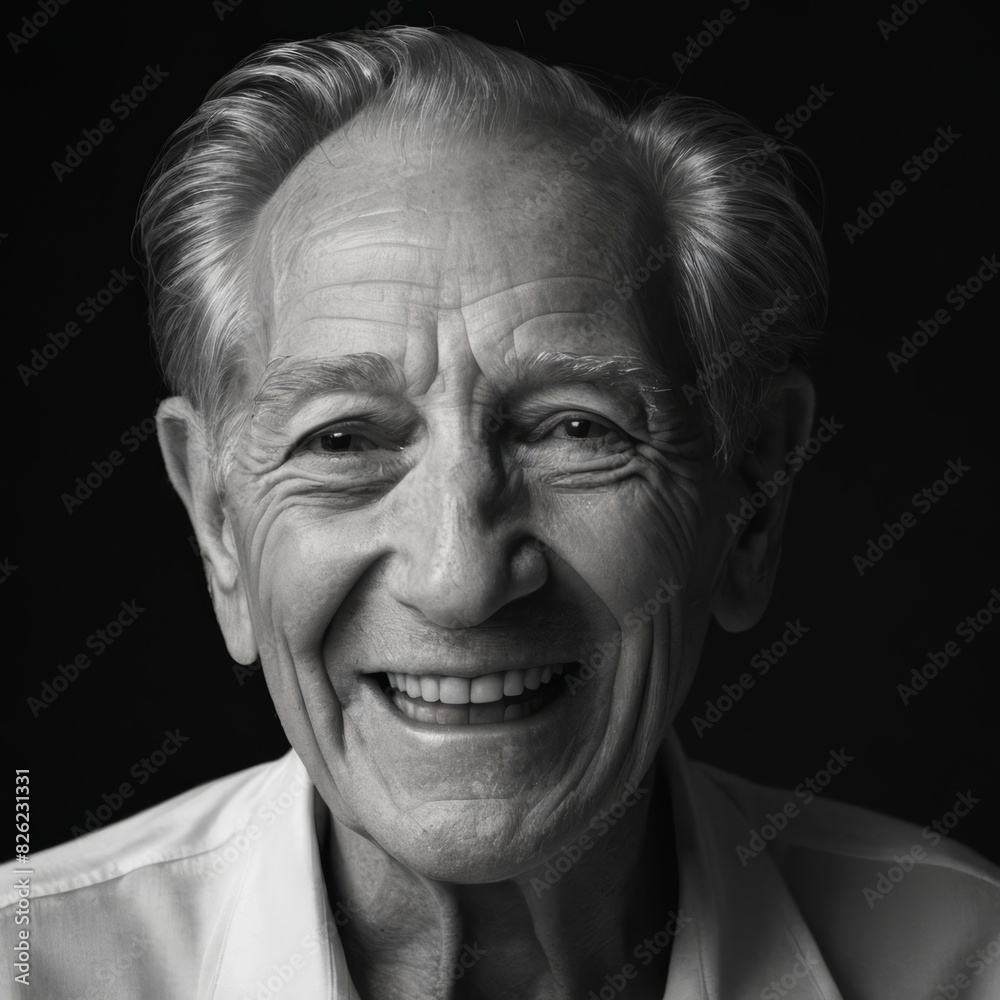 portrait of a senior person, elderly man smiling portrait of a senior person, elderly man smiling