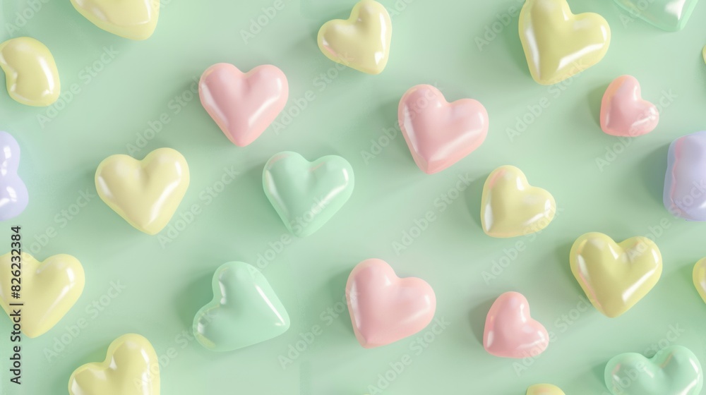 Artistic vector illustration of heart seamless background pattern Artistic vector illustration of heart seamless background pattern