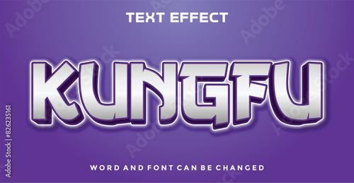 Kungfu editable text effect