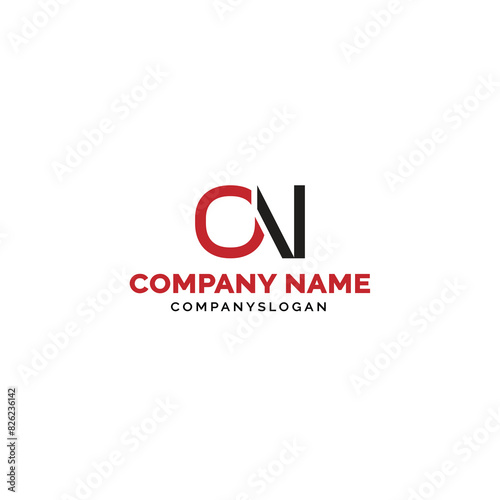 Letter ON logo design, vector logo design
