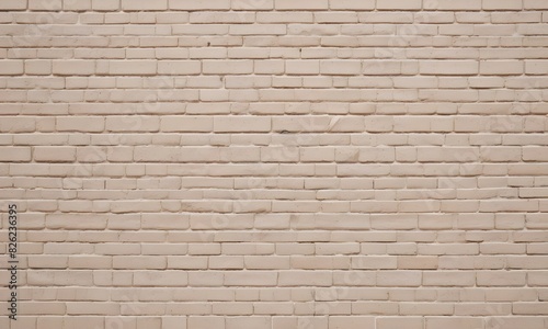 A light beige brick wall with vertical rows of bricks