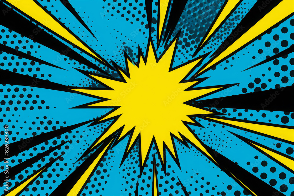 Obraz premium retro cartoon design background