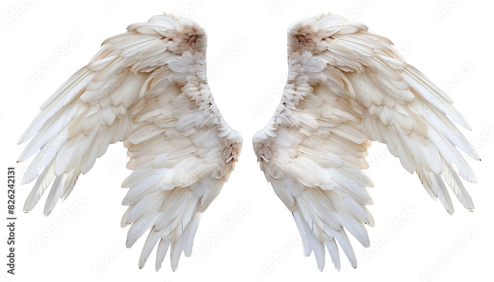 Angel Wings on Transparent Background Angel Wings on Transparent Background