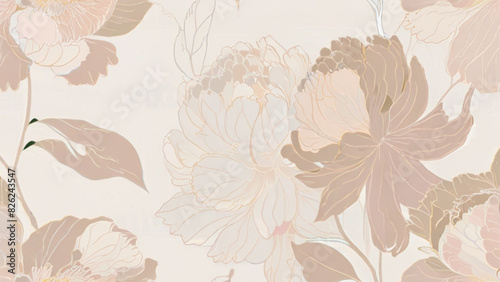 floral print pattern vector illustration