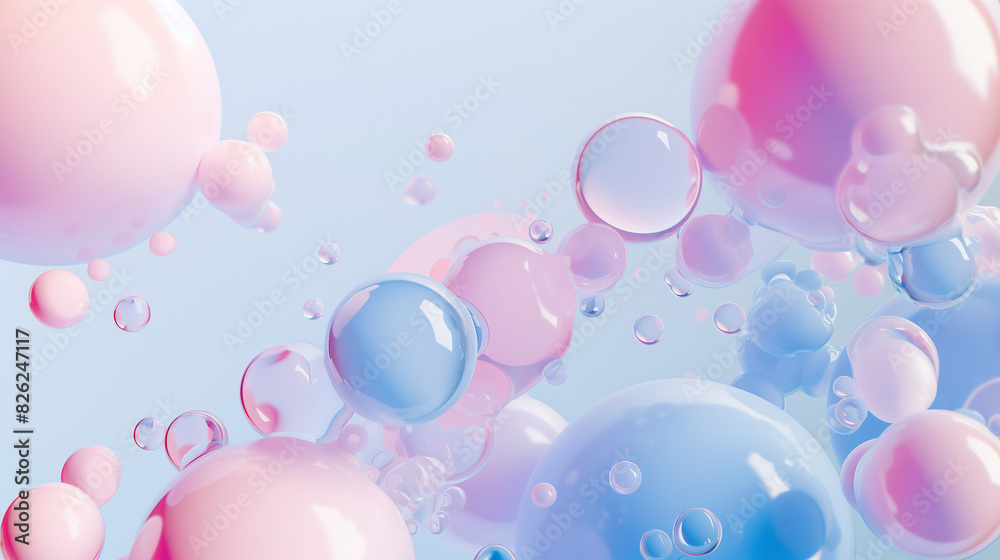 3d bubble illustration, water