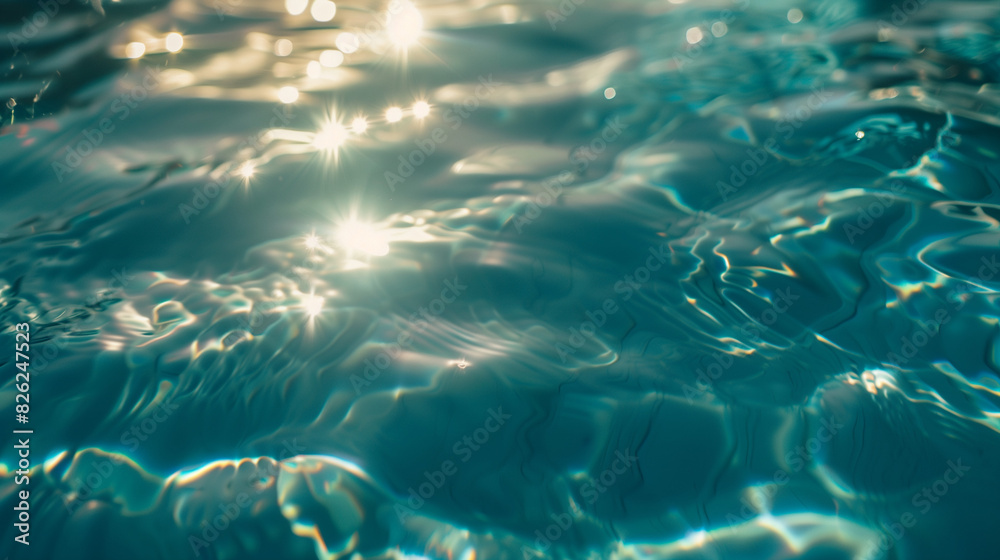 glare of light on the water in the pool close-up glare of light on the water in the pool close-up