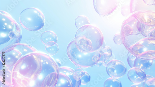 3d bubble illustration  water