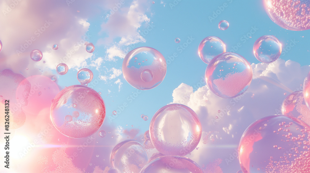 3d bubble illustration, water 3d bubble illustration, water