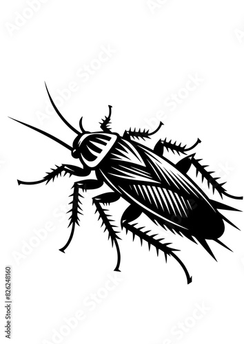 Cockroach Svg  Cockroach Insect PNG  Pest SVG  Animal SVG  Cockroach Silhouette  Cockroach Clipart  Cockroach Cut file for Cricut  Design