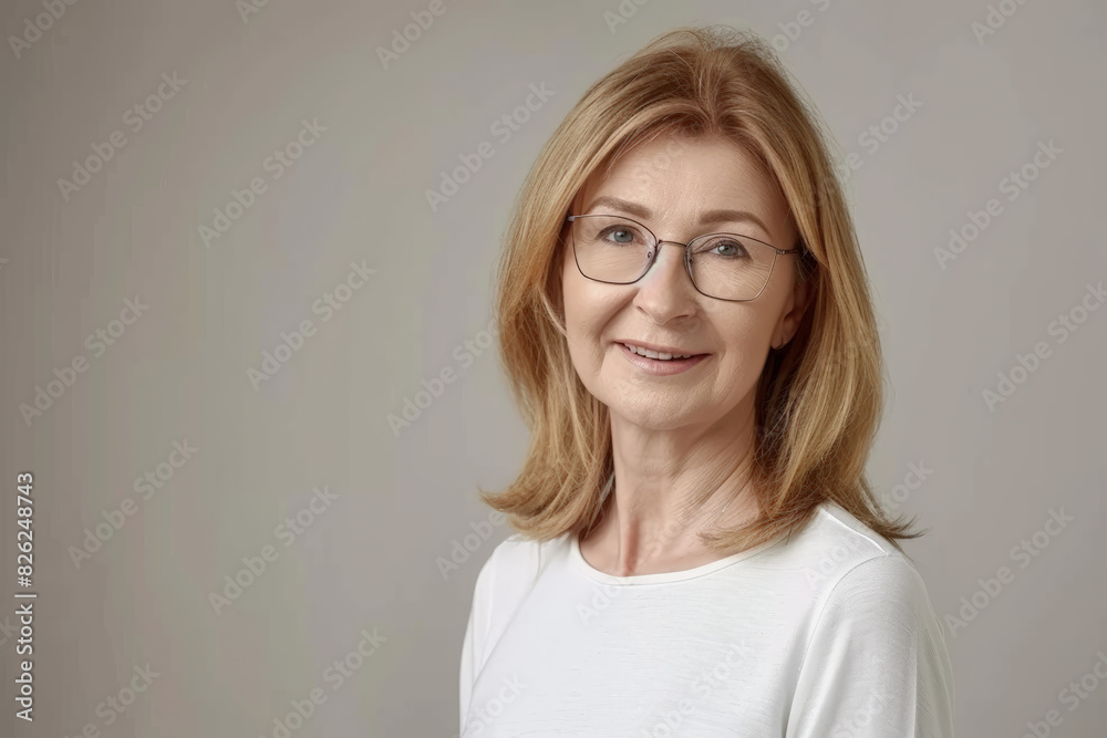 Elegant Mature Woman Smiling Elegant Mature Woman Smiling