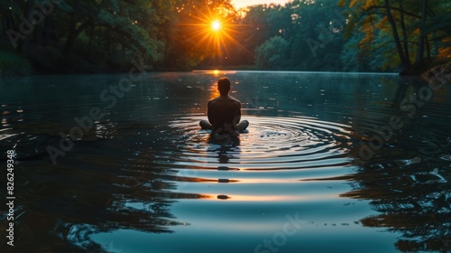 Magazine Photography Style: Calming Rhythms, featuring visuals designed to enhance mental and emotional wellness, with tranquil and soothing imagery