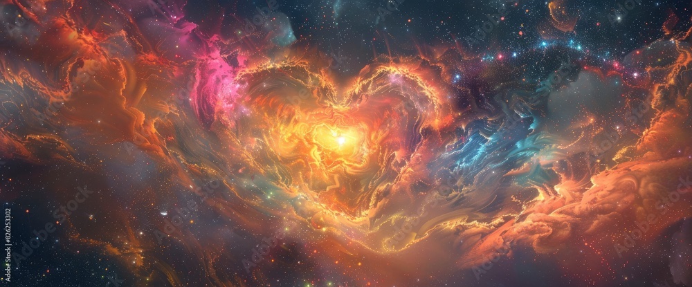 Love As An Abstract Explosion Of Radiant Cosmic Energy, Abstract Background Images