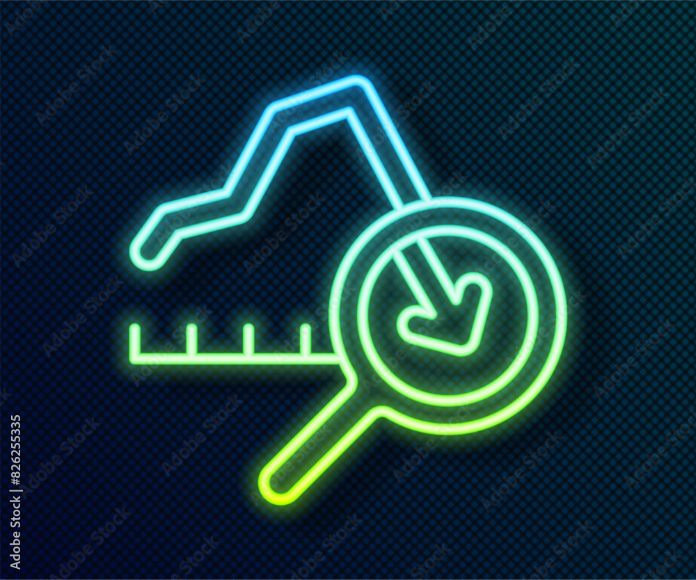 Glowing neon line Global economic crisis icon isolated on black background. World finance crisis. Vector Glowing neon line Global economic crisis icon isolated on black background. World finance crisis. Vector
