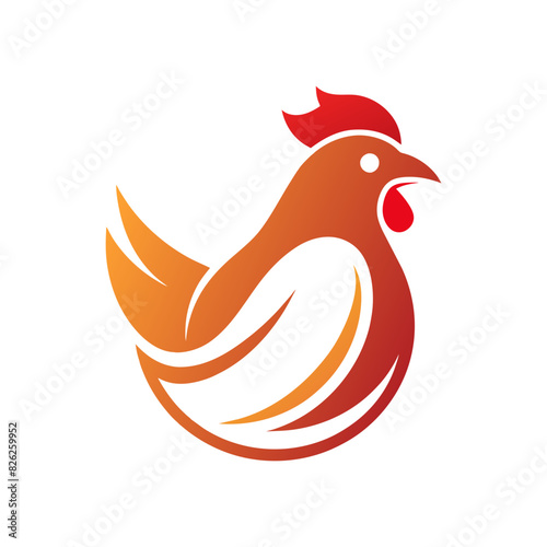 Creative logo icon for a chicken firm