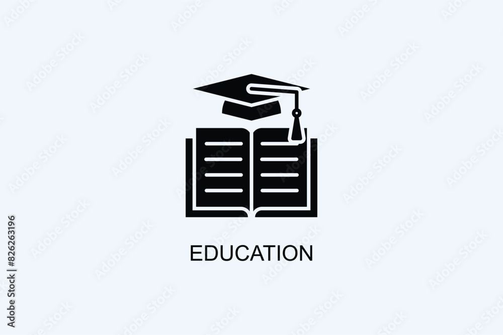 Education Vector Icon Or Logo Illustration Education Vector Icon Or Logo Illustration