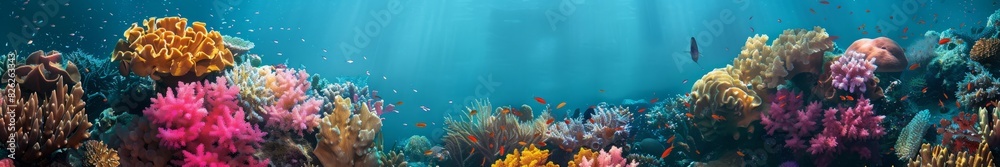 Fototapeta premium corals on the seabed.