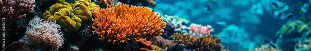 Obraz premium corals on the seabed.
