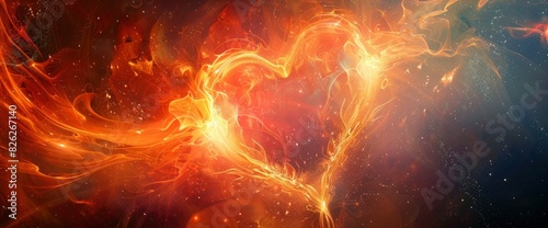 Love Depicted As A Burst Of Abstract Light, Abstract Background Images