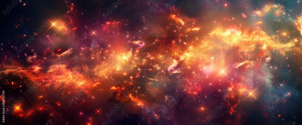 Love Depicted As A Burst Of Abstract Stars, Abstract Background Images