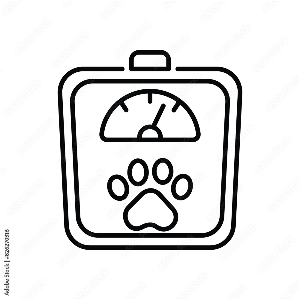Obraz premium Scale vector icon