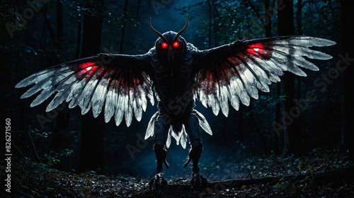 The Mothman's sightings often coincide with UFO sightings and other paranormal activity photo