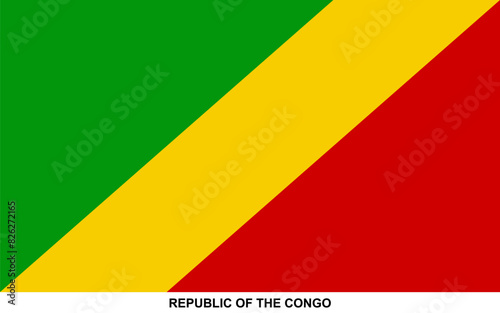 Flag of REPUBLIC OF THE CONGO, REPUBLIC OF THE CONGO national flag photo