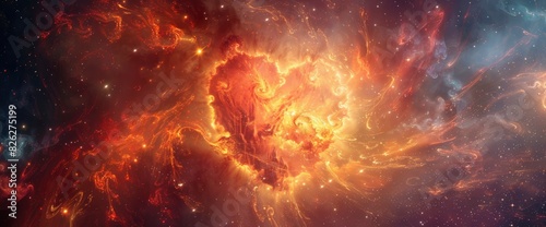 Love Depicted As A Radiant Burst Of Cosmic Energy, Abstract Background Images