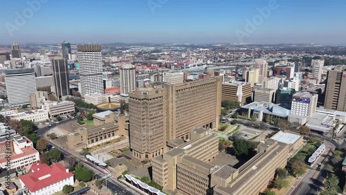 Wallpaper Mural Johannesburg Skyline At Johannesburg In Gauteng South Africa. Downtown Cityscape. Business District Background. Johannesburg At Gauteng South Africa. High Rise Buildings. City Landmark. Torontodigital.ca