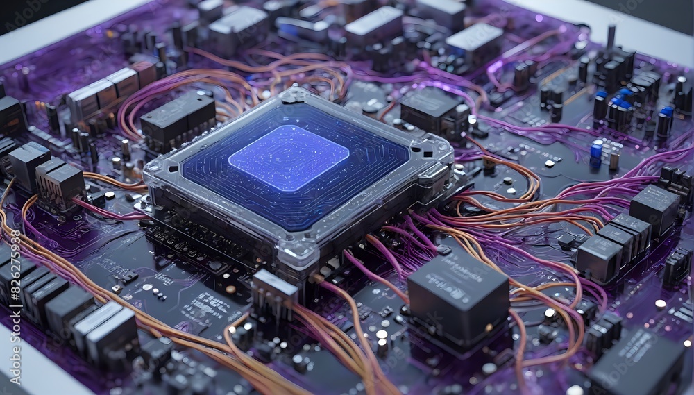 Fototapeta premium Artificial Neural Network Architecture Visualization: A Comprehensive Look at AI and Machine Learning